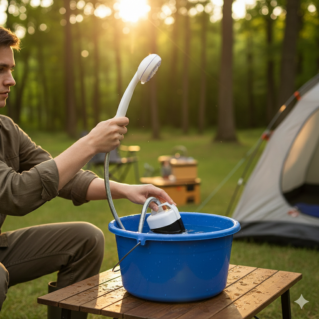 AquaGo™ – Ducha Portátil Recargable Multisituación