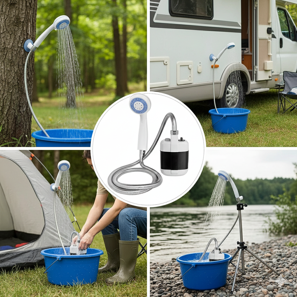 AquaGo™ – Ducha Portátil Recargable Multisituación