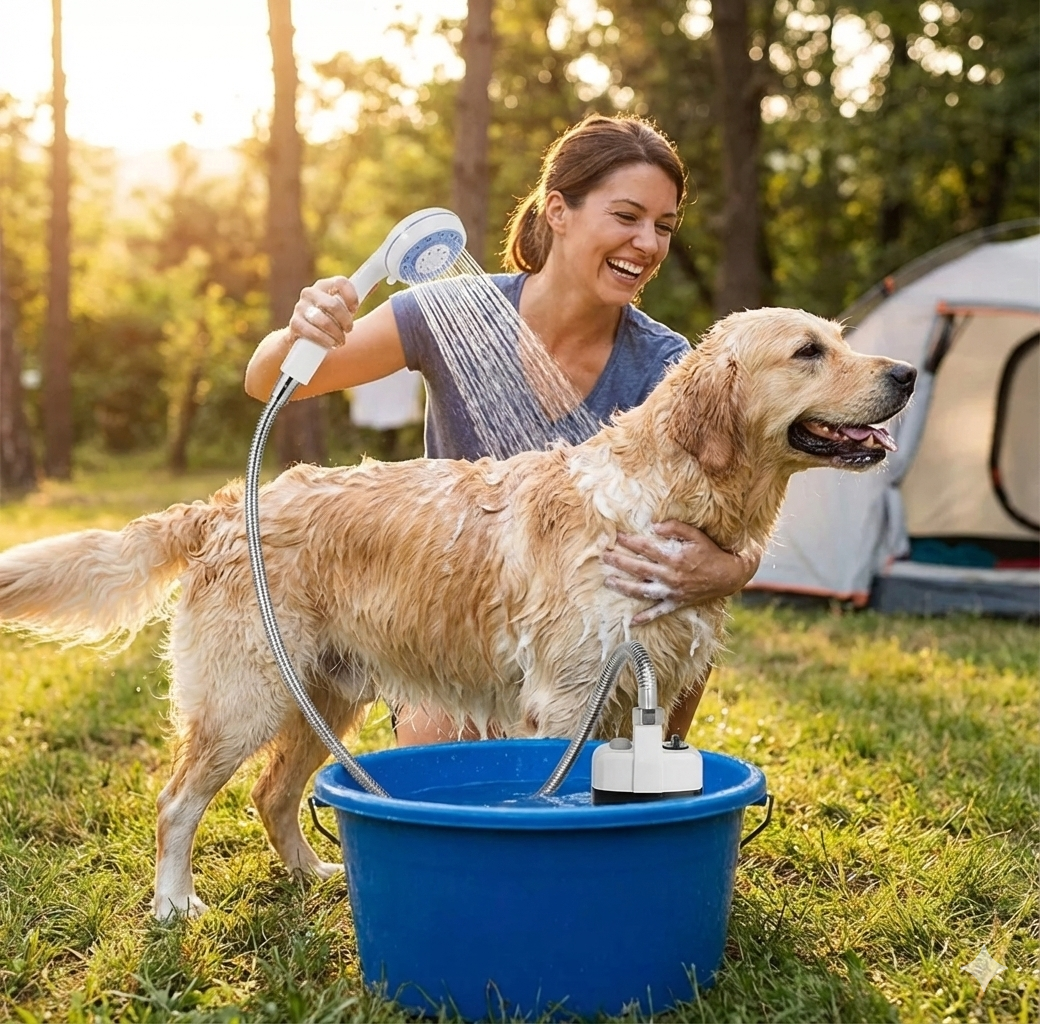 AquaGo™ – Ducha Portátil Recargable Multisituación